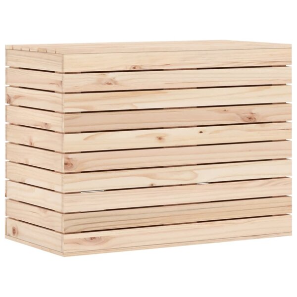 vidaXL Panier à linge 88 5x44x66 cm bois massif de pin