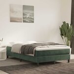 vidaXL Matelas de lit à ressorts ensachés 120x220x20 cm velours