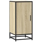 vidaXL Buffet chêne sonoma 35 5x35x76 cm bois d'ingénierie et métal