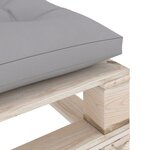 Vidaxl salon de jardin palette 7 pièces avec coussins bois de pin