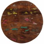 vidaXL Dessus de table Ø 70x2 5 cm rond bois massif de récupération