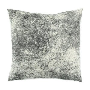 Coussin Havane aspect cuir vieilli - 40 x 40 cm - Blanc