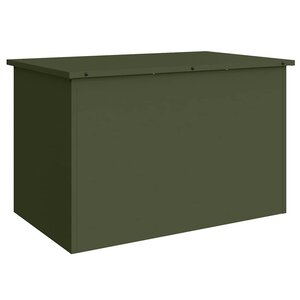 vidaXL Boîte de Rangement Extérieure Vert olive 80 x 50.5 x 50 cm