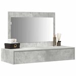 vidaXL Table de Toilette Gris 100 x 40 x 70 cm Bois d'ingénierie