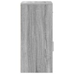 vidaXL Buffet Sonoma gris 38 x 34 5 x 75 cm Bois d'ingénierie