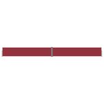 vidaXL Auvent latéral rétractable Rouge 117x1200 cm