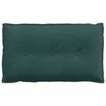 vidaXL Coussin de Dos Vert foncé 80 x 50 cm Tissu en velours côtelé