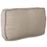 vidaXL Coussin pour dossier de palette Taupe 70 x 40 x 12 cm
