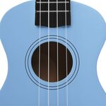 Vidaxl jeu de ukulélé soprano avec sac pour enfants bleu azuré 21"