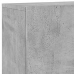 vidaXL Unités murales TV 5 Pièces gris béton bois d'ingénierie
