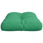 vidaXL Coussin de palette vert 60x40x12 cm tissu