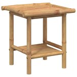 vidaXL Table basse 45x45x45 cm bambou