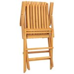 vidaXL Chaises de jardin pliantes lot de 2 61x67x90cm bois massif teck