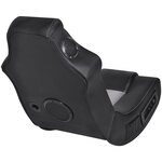 vidaXL Fauteuil à bascule à enceinte Noir et gris Similicuir