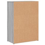 vidaXL Buffets 2 Pièces sonoma gris 60x30x84 cm bois d'ingénierie