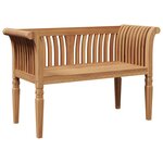 vidaXL Banc de jardin 127 5 x 52 x 80 cm en bois de teck massif