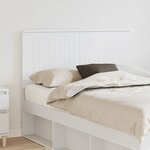 vidaXL Tête de lit avec tête de lit Blanc 135 cm Bois d'ingénierie