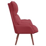 vidaXL Fauteuil relaxant Rouge bordeaux 69 x 74 x 93 cm Faux cuir