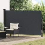 vidaXL Store latéral rétractable Noir 300 x 170 cm Polyester