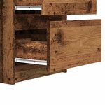 vidaXL Bureau vieux bois 140x50x77 cm bois d'ingénierie
