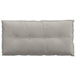 vidaXL Coussin de Dos Gris clair 100 x 50 cm Tissu en microfibre