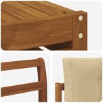 vidaXL Ensemble de canapés d'extérieur 10 Pièces Naturel et Beige