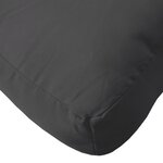 vidaXL Coussin de palette noir 70x70x12 cm tissu