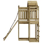 vidaXL Maisonnette de jeu avec mur d'escalade bois de pin imprégné