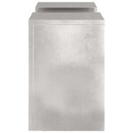vidaXL Supports pour plantes 2 Pièces Argent 24 x 24 x 35 cm
