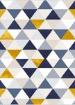 Tapis d'intérieur Triangle 200 x 290 cm - Jaune
