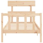 vidaXL Cadre de lit sans matelas bois de pin massif