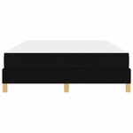 vidaXL Lit à ressorts avec matelas Noir 160 x 200 cm tissu