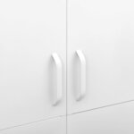 vidaXL Garde-robe Blanc 90x50x180 cm Acier