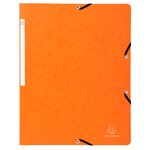 Chemise À Élastique Sans Rabat Carte Lustrée 355gm2 - A4 - Orange - X 50 - Exacompta