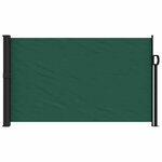vidaXL Auvent latéral rétractable vert foncé 117x300 cm