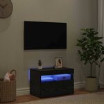 vidaXL Meuble TV Chêne noir 60 x 35 x 40 cm Bois d'ingénierie