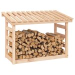 vidaXL Support pour bois de chauffage 108x64 5x78 cm Bois de pin