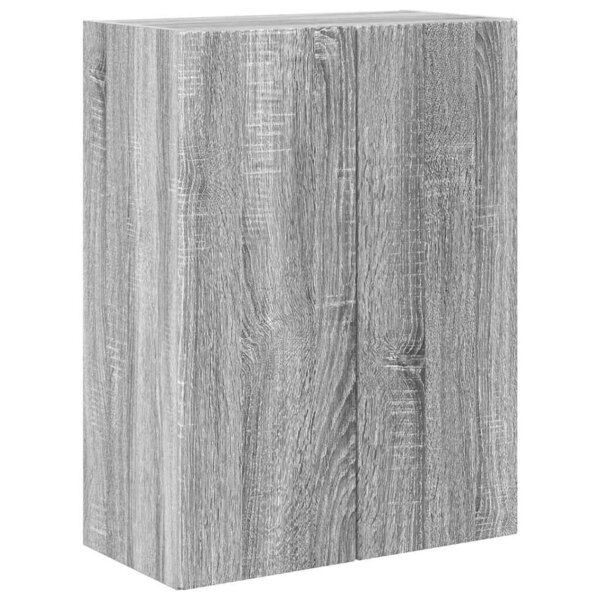 vidaXL Meuble TV mural Gris Sonoma 59 5 x 31 x 80 cm Bois d'ingénierie