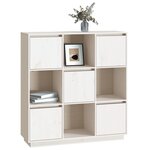 vidaXL Buffet Blanc 110 5x35x117 cm Bois massif de pin
