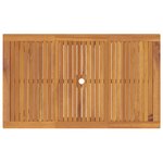 Ensemble de Salle à Manger de Jardin vidaXL 7 Pièces Noir Rattan Poly Acacia