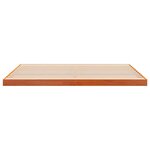 vidaXL Cadre de lit sans matelas cire marron 200x200cm bois pin massif