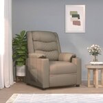 vidaXL Fauteuil inclinable Cappuccino Similicuir