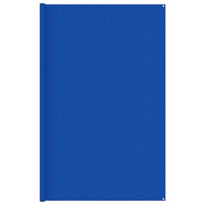 vidaXL Tapis de tente 300x600 cm Bleu PEHD
