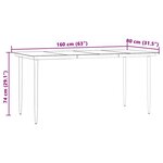 vidaXL Ensemble de salle à manger pour jardin 5 Pièces Noir polyrotin