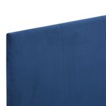vidaXL Cadre de lit sans matelas bleu tissu 180x200 cm