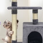 Arbre à chat 50 x 30 x 80 cm - Gris