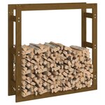 vidaXL Support de bois de chauffage Marron miel 100x25x100 cm Bois pin