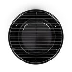 Barbecue à charbon portable Ø 34 cm grille chromée - Hauteur 18 cm - Poignées  loquets de sécurité
