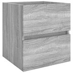 vidaXL Armoire d'évier Sonoma gris 41x38 5x45 cm Bois d'ingénierie