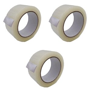 Lot de 12 Rouleaux Adhésifs Standards : 48 mm X 100 mètres Transparent